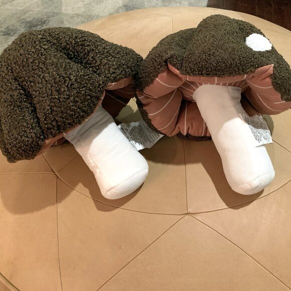 Set of 2 Target Bullseye Playground Brown Mushroom Novelty Throw Pillow New 2025 - Picture 2 of 4